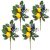 Valery Madelyn 4 Packs Spring Summer Picks with Lemons Blueberry Eucalyptus Leav