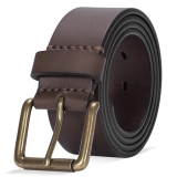 wolksprong Thicken Full Grain Leather Mens Belt Heavy Duty Work Belt High Hardne