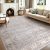 WITSHOCK 8×10 Area Rugs Living Room: Washable Large Neutral Vintage Soft Rug Sta