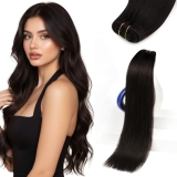 Sunny Hair Sew in Hair Extensions Real Human Hair 120G Double-Wefted Bundles Dar