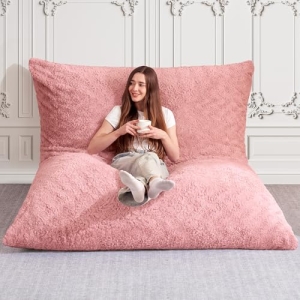 HABUTWAY 4 in 1 Bean Bag Chair, Giant Memory Foam Filling Bean Bag Sofa, Adult B