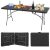 BestOffice Outdoor 6 FT Folding Camping Table Plastic Table Portable Square Heig