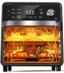 Nuwave Plug-In Grill Air Fryer Oven Combo w/Sheath Heaters