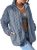 Dokotoo Winter Fleece Jacket for Women Zip Up Long Sleeves Christmas Fuzzy Cute