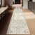 Lahome Chloe Insect Botanical Bathroom Beige Runners for Hallways
