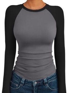 Trendy Queen Womens Long Sleeve Shirts 2026 Underscrub Fall Fashion Outfits