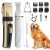 HEAPETS Dog Hair Clippers for Grooming Kit and Dog Paw Trimmer Nail Grinder for