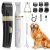 HEAPETS Dog Hair Clippers for Grooming Kit and Dog Paw Trimmer Nail Grinder for
