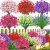 Der Rose 24 Bundles Artificial Flowers for Outdoors Fake Spring Flowers Plants U