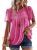 Falechay Hot Pink Tops for Women Dressy Cute Womens Blouse Bohemian Shirts for W