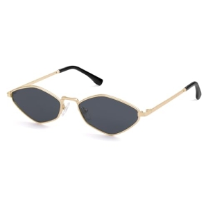 SOJOS Retro Small Polarized Sunglasses Womens Mens Vintage Narrow Irregular Shad