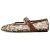 Gothictor Leopard Flats for Women Mesh Flats Ballet Flats Mary Jane Flats Women’