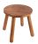 zaowofires Round Solid Wooden Step Stool， Garden Stool，11.8”H