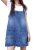 YUENIU Womens Denim Overalls Dress Casual Summer Jeans Adjustable Strap Short Ro