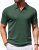 COOFANDY Mens Knit Shirts Vintage Short Sleeve Polo Collar Shirts Business Summe