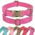 Jumpress Soft Leather Dog Collar for Small Medium Large Dogs