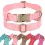 Jumpress Soft Leather Dog Collar for Small Medium Large Dogs