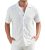 Damipow Mens Casual Button Down Shirts Short Sleeve Fashion Vacation Beach Shirt