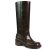 UBWDU Dark Brown Knee High Boots for Women: Wide Calf Square Toe Campus Boots wi