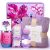 Birthday Gifts for Women, Self Care Relaxing Spa Gift Baskets with Flannel Blank