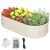 WORKPRO 4x2x1ft Galvanized Raised Garden Bed Set