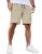 COOFANDY Men’s Casual Shorts Cotton Elastic Waist Drawstring Shorts Lightweight