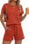 PRETTYGARDEN Two Piece Set For Women Summer Lounge Sets Shorts And Short Sleeve