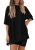 PRETTYGARDEN Women 2 Piece Lounge Set 2026 Summer Casual Oversized Shirts Biker