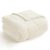 Snuggle Sac Checkered Throw Blanket Faux Fur Microfiber Blankets for Couch
