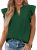 Zenlonr Womens Summer Tops 2026 Casual V Neck Ruffle Cap Sleeve Blouse Shirts So
