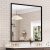 WEER 36X36 Inch Black Bathroom Mirror