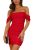 PRETTYGARDEN Cocktail Dresses for Women 2026 Summer Off Shoulder Bodycon Mini Gr