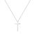 M MOOHAM Cross Necklace for Women, Silver Cross Pendant Necklace for Women
