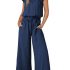 ANRABESS Womens Striped Gingham Pants Summer Lounge Cute PJ Bottom Plaid Pants C