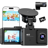 Dash Cam Front and Rear: 4K Dual Channel Dash Cam – 5GHz WiFi