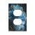 Tewujay Decorative Outlet Covers Blooming Blue Rose Flower 1 Gang Duplex Light S