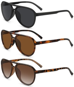 STORYCOAST Polarized Aviator Sunglasses for Men Women Classic Retro Aviators Spo