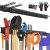 SUKIZZ 64” All-Metal Garage Tool Organizer Wall Mount