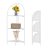Crofy Foldable 3 Tier Corner Shelf