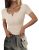 PRETTYGARDEN Womens 2026 Summer Short Sleeve Tops Ribbed Henley Button Slim Fit