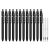 STAGEEK Black Gel Pens GX3, 12Pcs Fine Point Smooth Writing Pens with 3 Extra Re