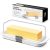 Pisol Butter Dish with Lid for Countertop and Refrigerator Door Shelf