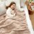 Snuggle Sac Checkered Throw Blanket Faux Fur Microfiber Blankets for Couch