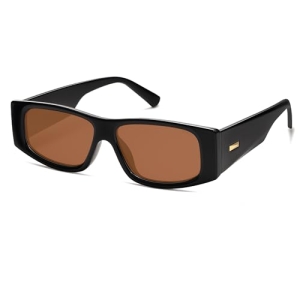 SOJOS Trendy Y2K Rectangle Polarized Sunglasses for Women Men Fashion Designer R