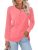 Minetom Women’s Lace Long Sleeve Tops Henley Shirts Casual Blouses T Shirts Fall