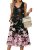 Zeagoo Pink Dress Midi Dresses for Women 2026 Sleeveless Tank Tshirt Dress with
