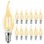 Rnyloas CA11 Chandelier Dimmable Light Bulbs 2700k Warm White 6W 120V