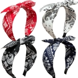 Jseng 4Packs Knotted Headbands for Women