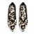ATHMILE Pointed Toe Flats for Women Dressy Leopard Work Shoes Business Casul Kni