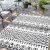 Waterproof Outdoor Rug 5x8ft, Bohemia Reversible Plastic Straw Mat for Patio RV